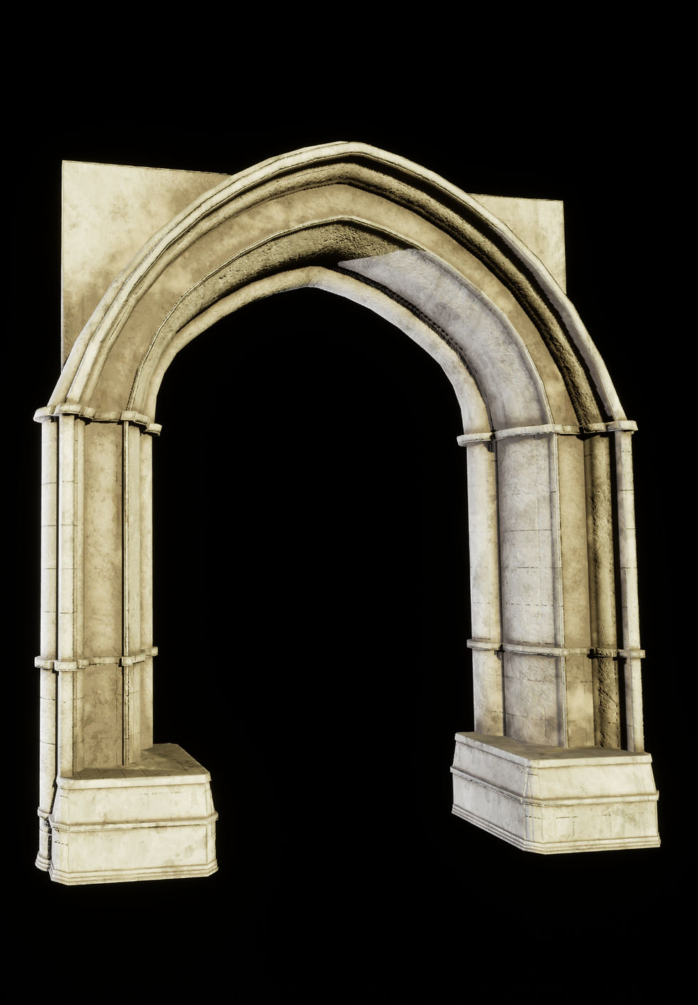 New doorway archway with more arch divisions