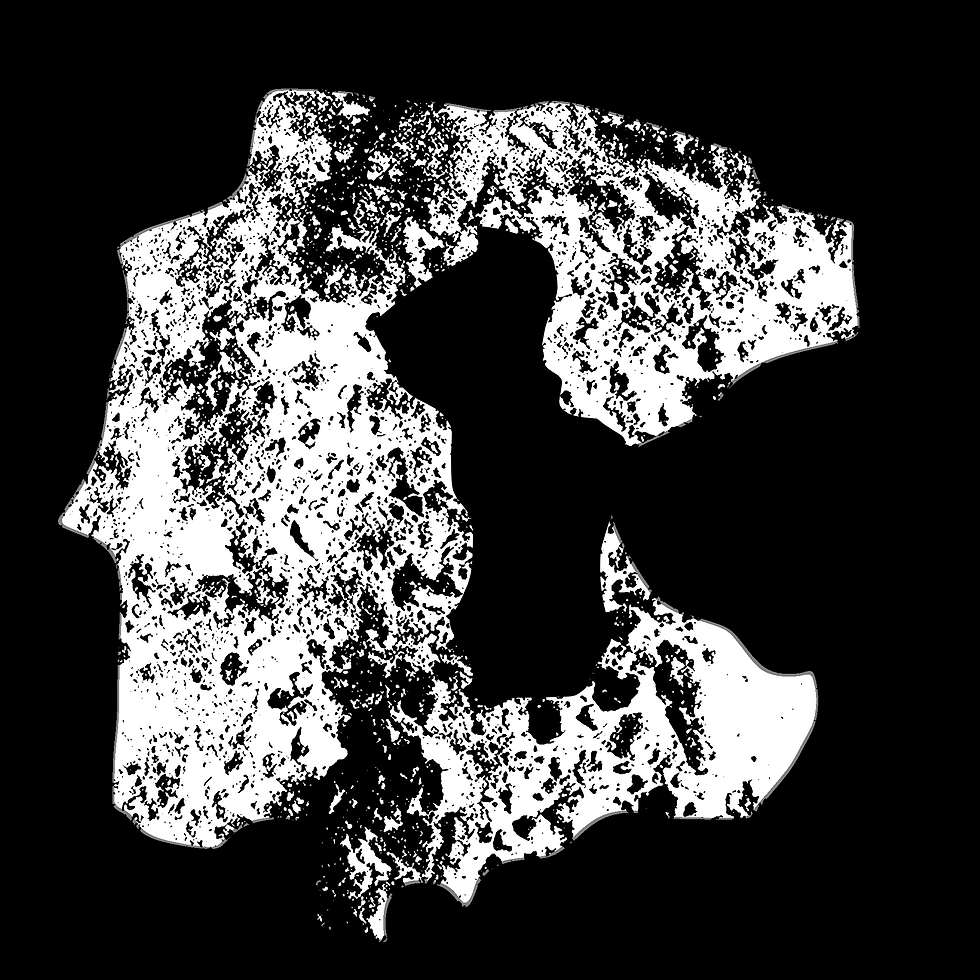 Opacity map created in Photoshop