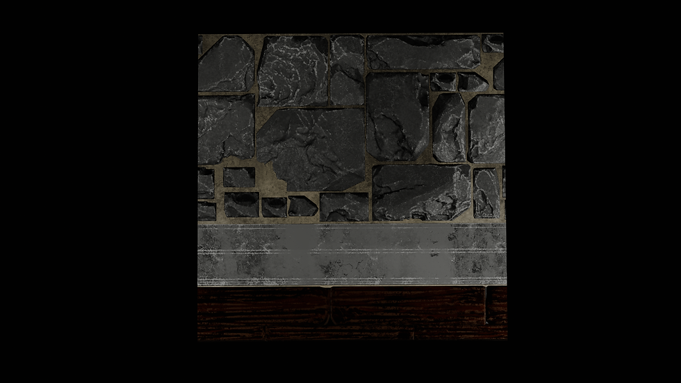Final trim sheet rendered in Marmoset Toolbag 5