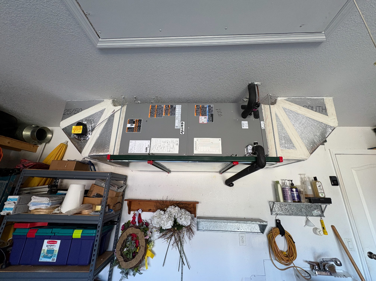 Outdoor HVAC equipment installation