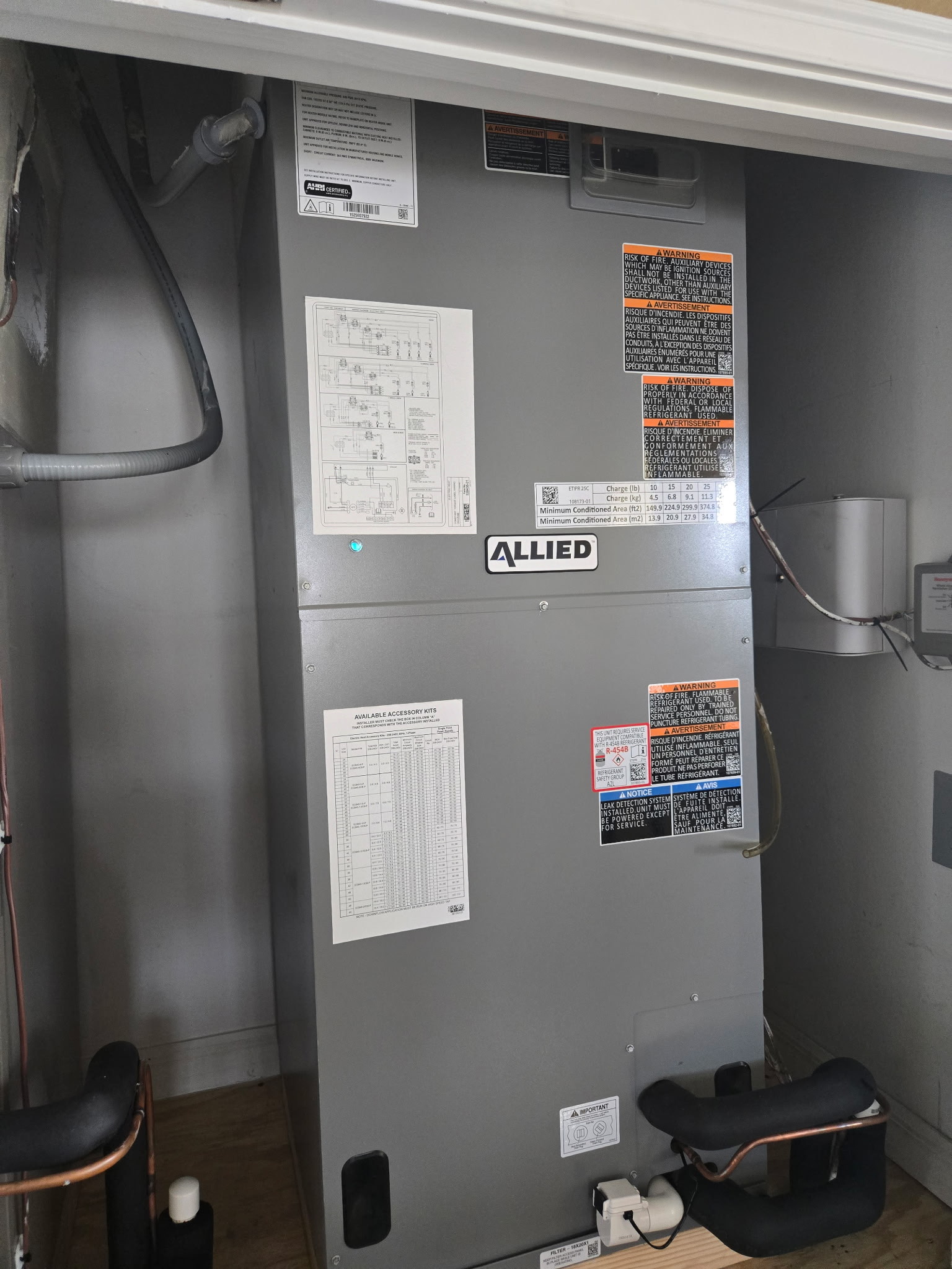 Completed HVAC project photo