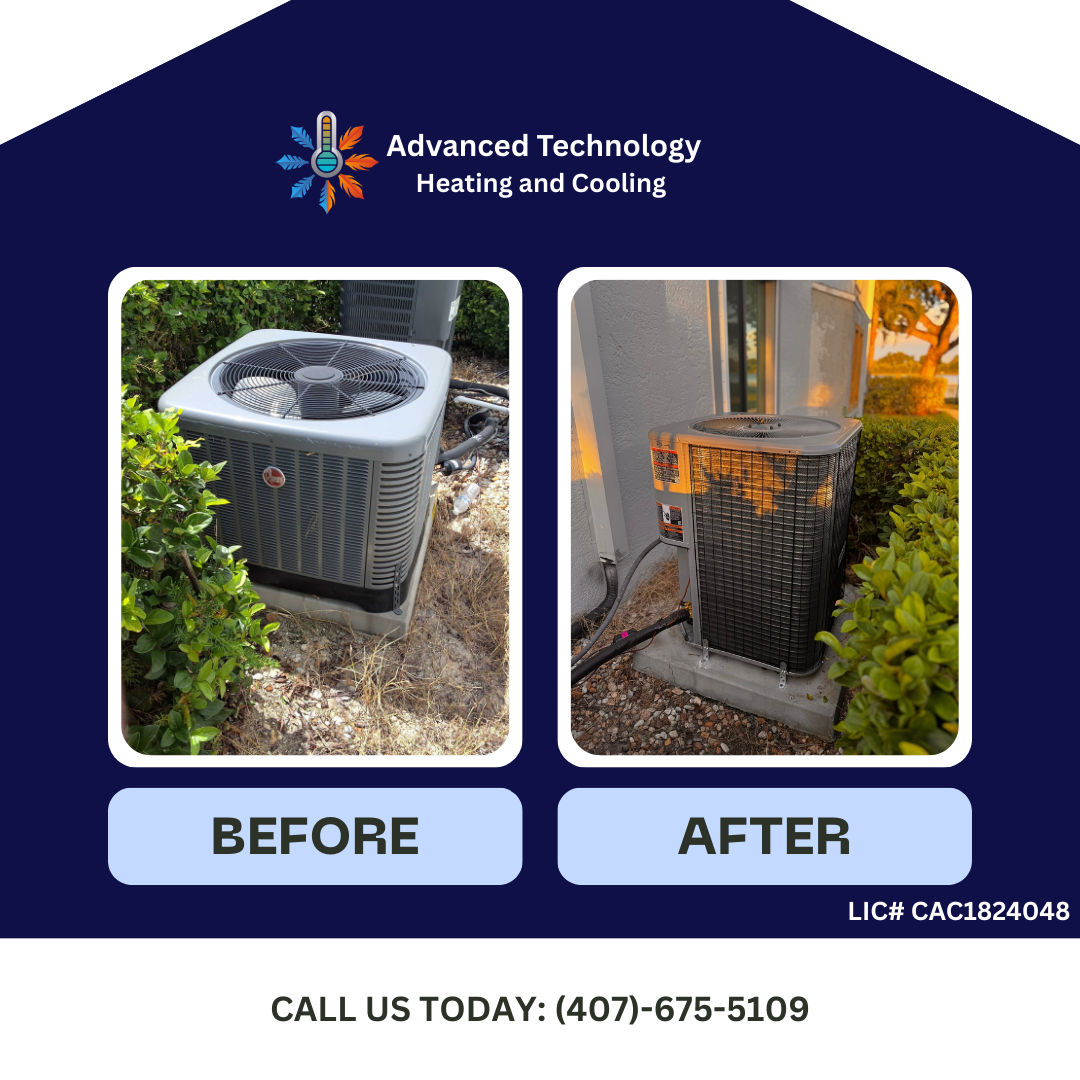 Condenser before and after project