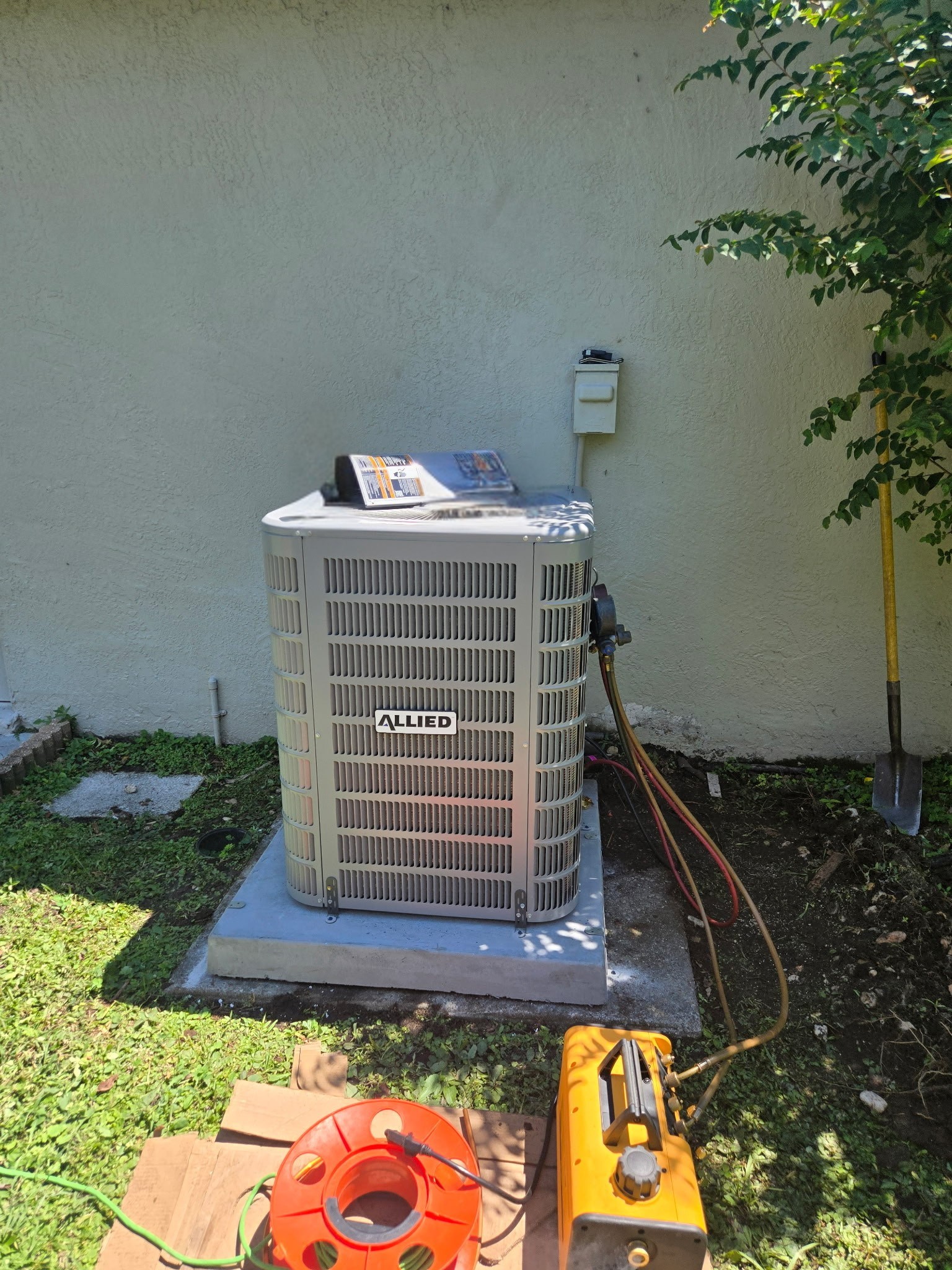HVAC equipment installation photo