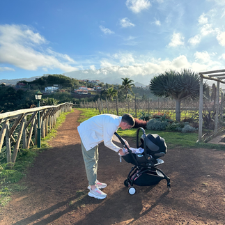 papa und baby auslfug madeira