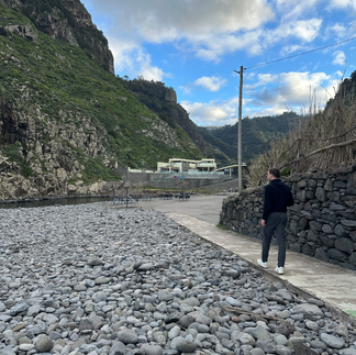 Madeira strand steine
