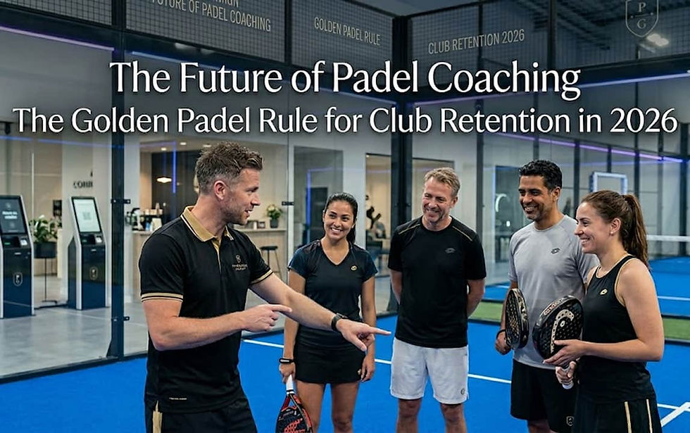 The Future of Padel Coaching: The Golden Padel Rule for Club Retention in 2026