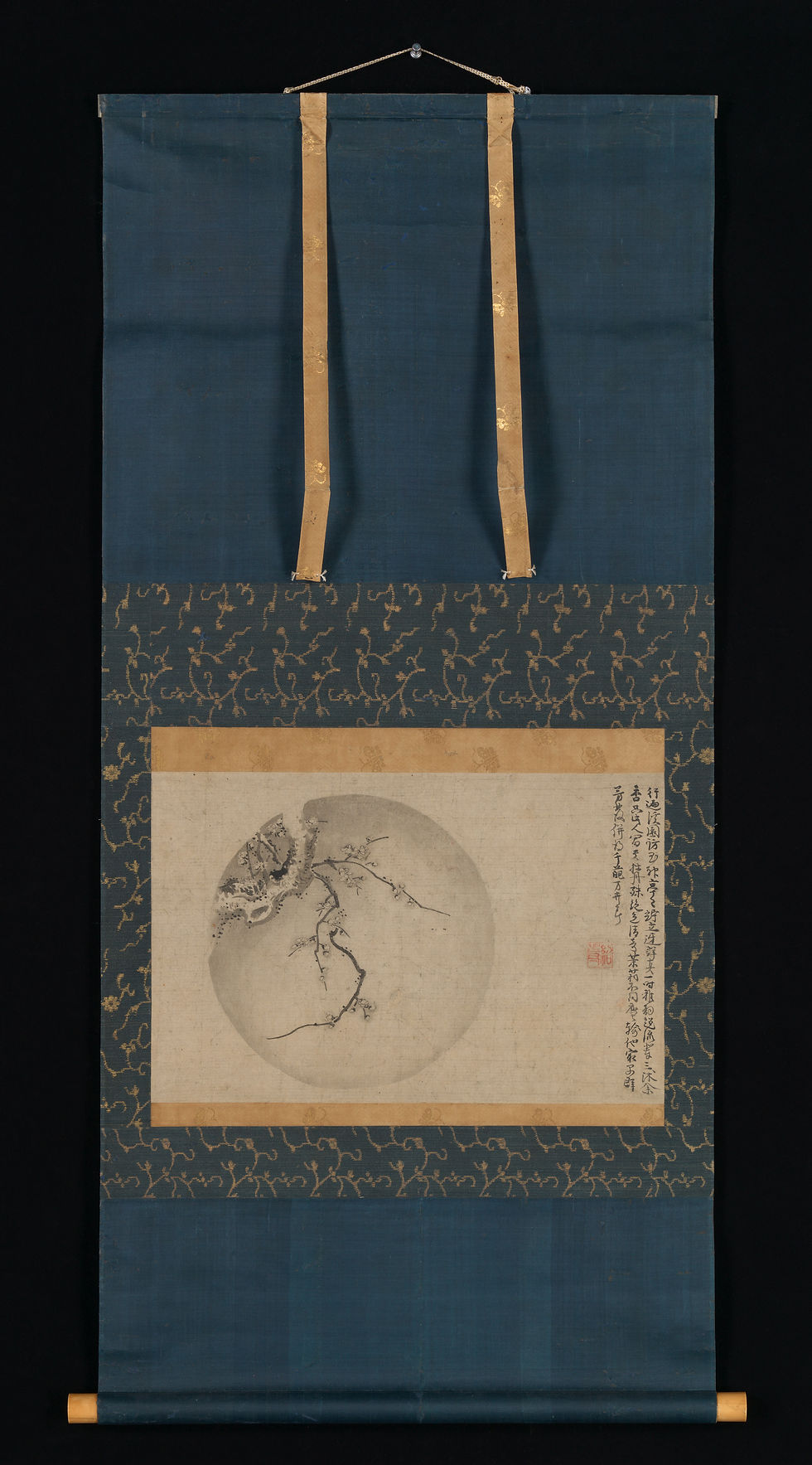 没倫紹等 (墨斎) 筆 梅図