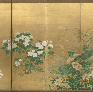 俵屋宗雪の《秋草図屏風》