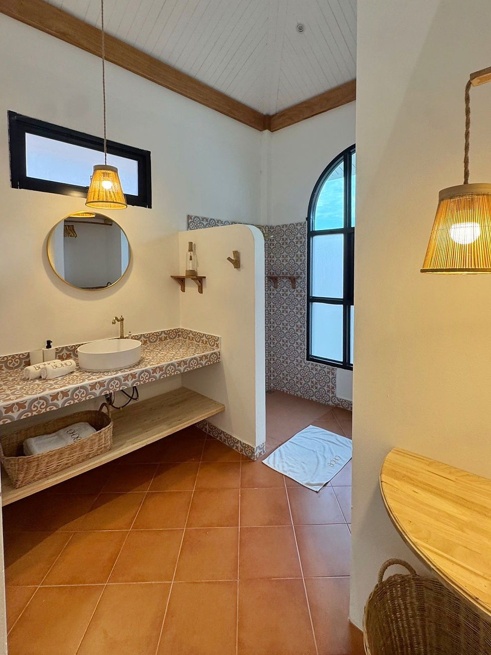 Boho Terracotta 2BR Bathroom