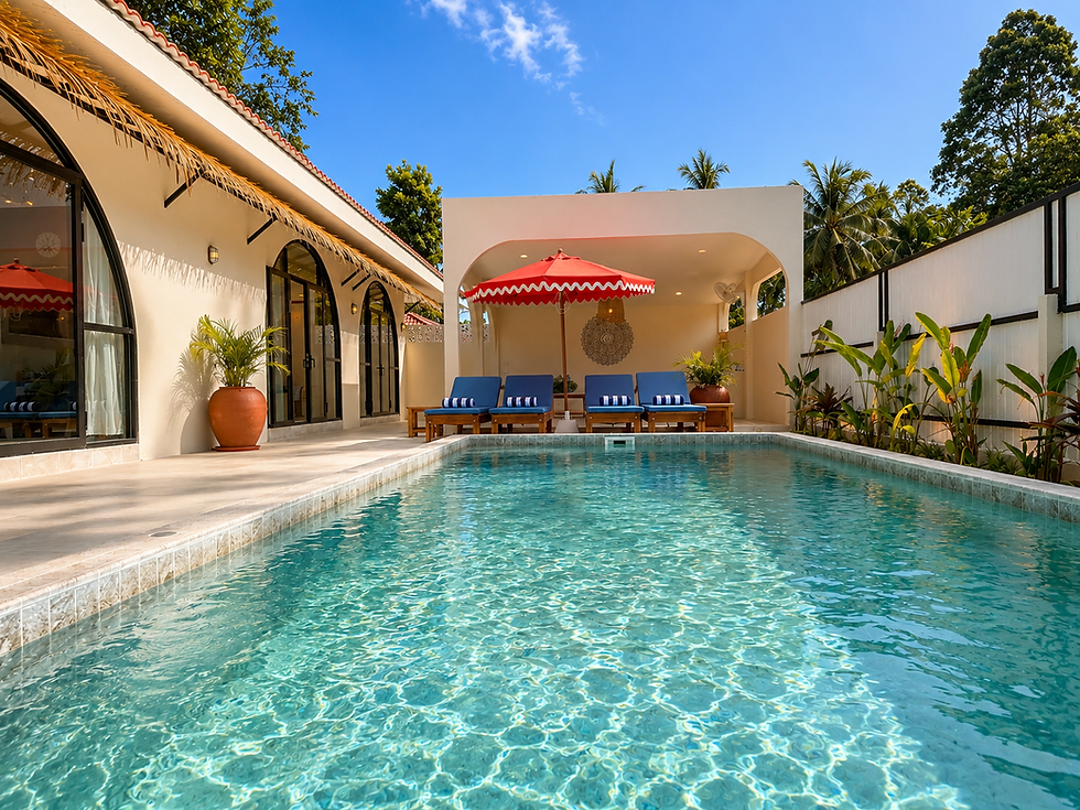 Boho Terracotta 3BR Pool