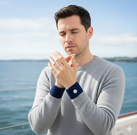 Wrist bands for motion sickness