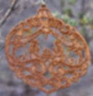 3 1/2 inch Sparkly Ornament