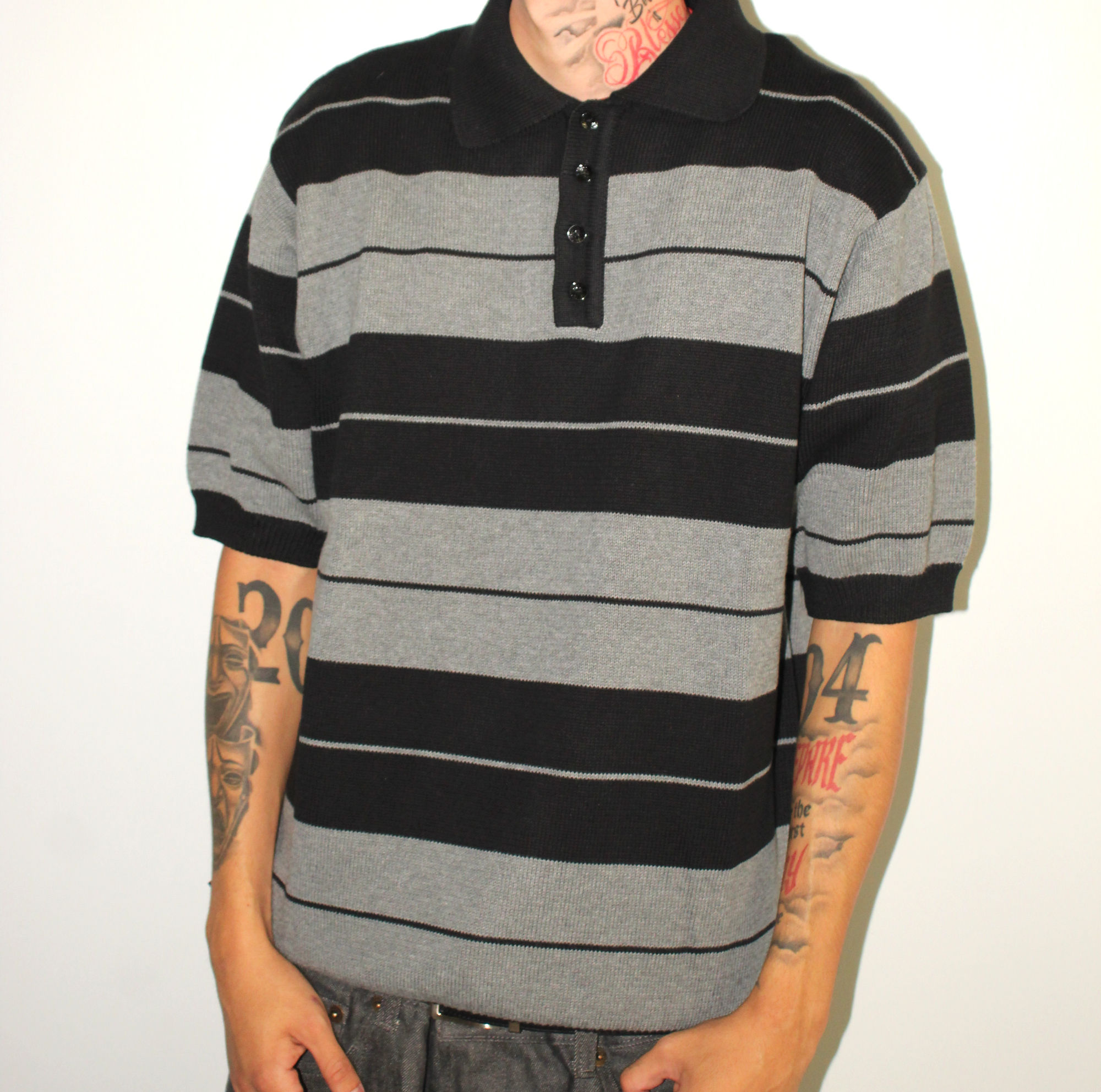 FB County Charlie Brown Polo Shirt Grey&Black