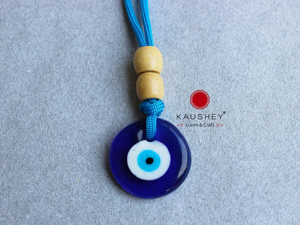 Thumbnail: Handcrafted Turkish Glass Evil Eye Hanging 30mm -Home Decor Protection Amulet