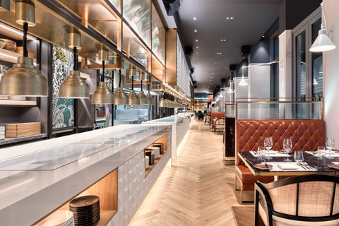 L'intérieur du restaurant SPAGO Budapest