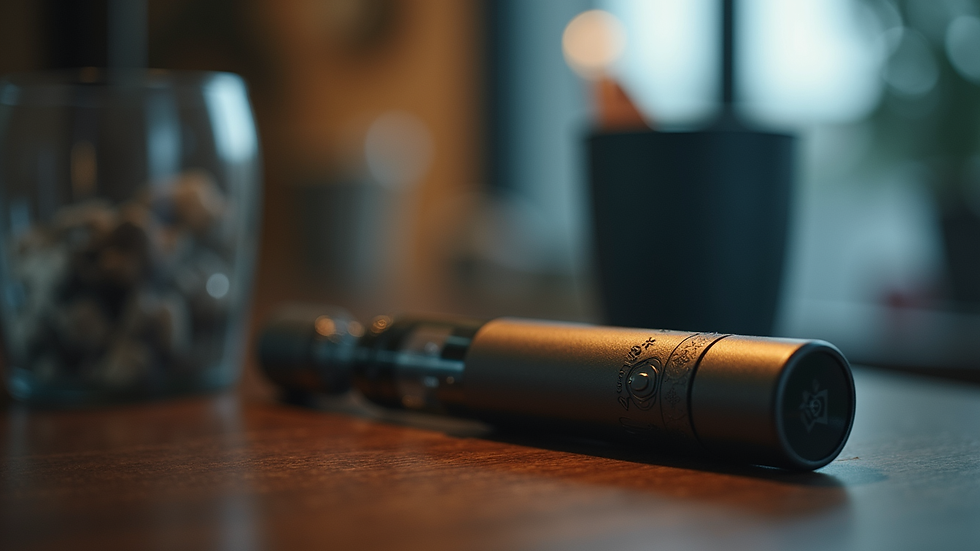 Close-up view of Geek Bar disposable vape device on display