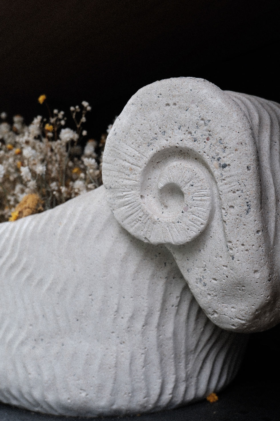 Miniatura: Baran na holi – betonowa donica ogrodowa
