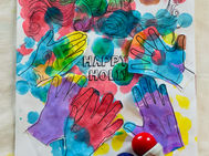 Happy Holi! Cut-and-Paste Card & Activities