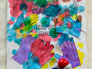Happy Holi! Cut-and-Paste Card & Activities
