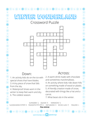 Winter Holiday Activity Packets