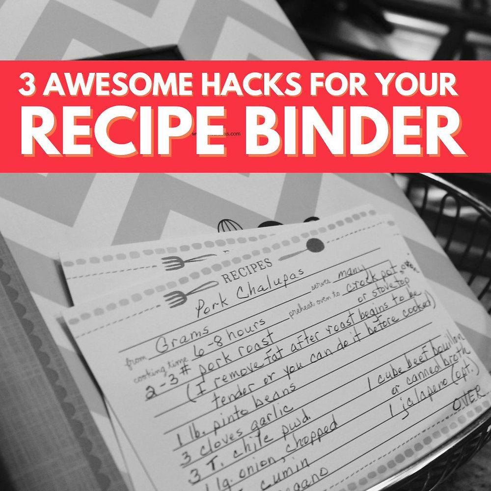 How to Organize Recipes in a Binder 3 Awesome Hacks!