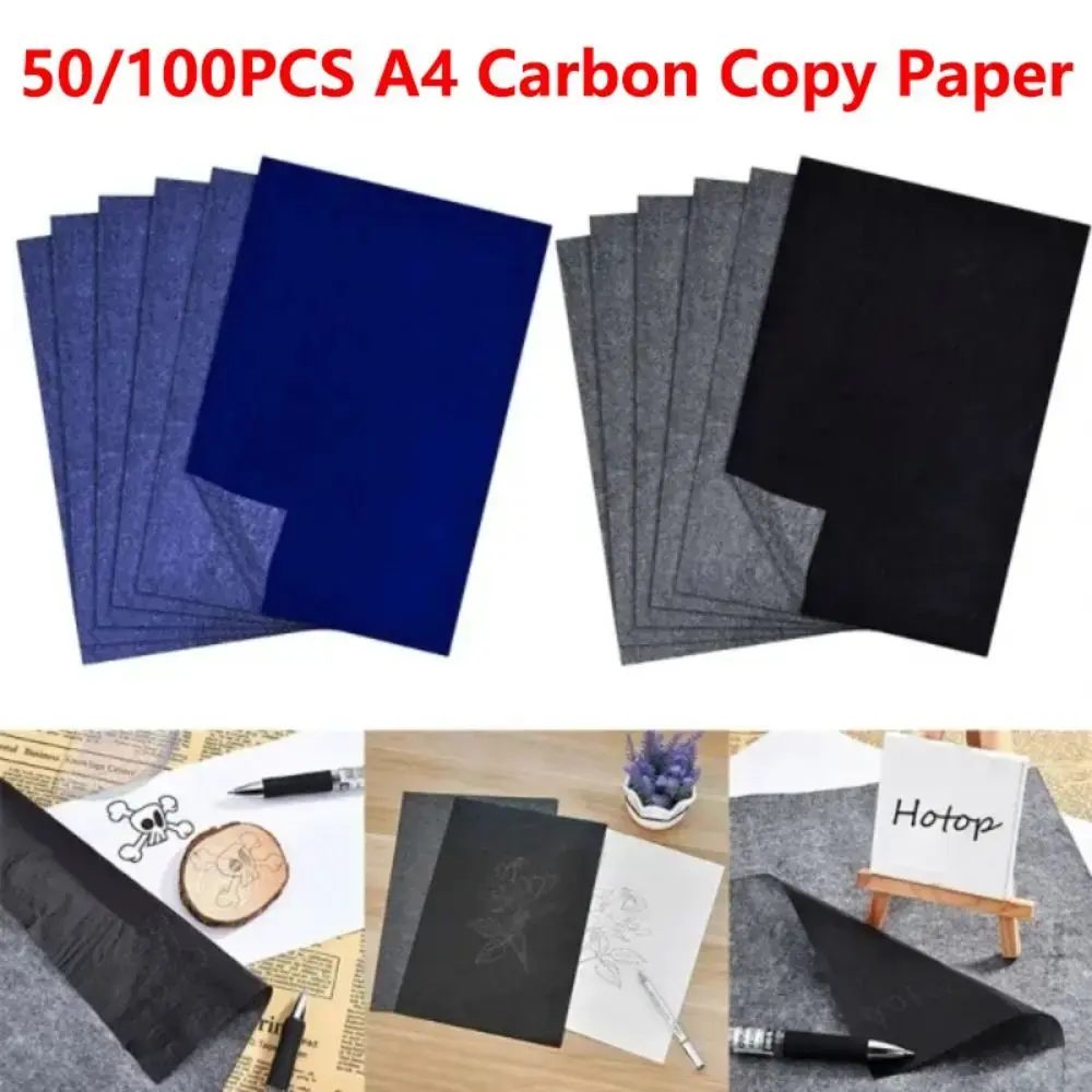 50/10Pcs Handmade Carbon Copy Paper One Side Coated A4 Tracing Paper
