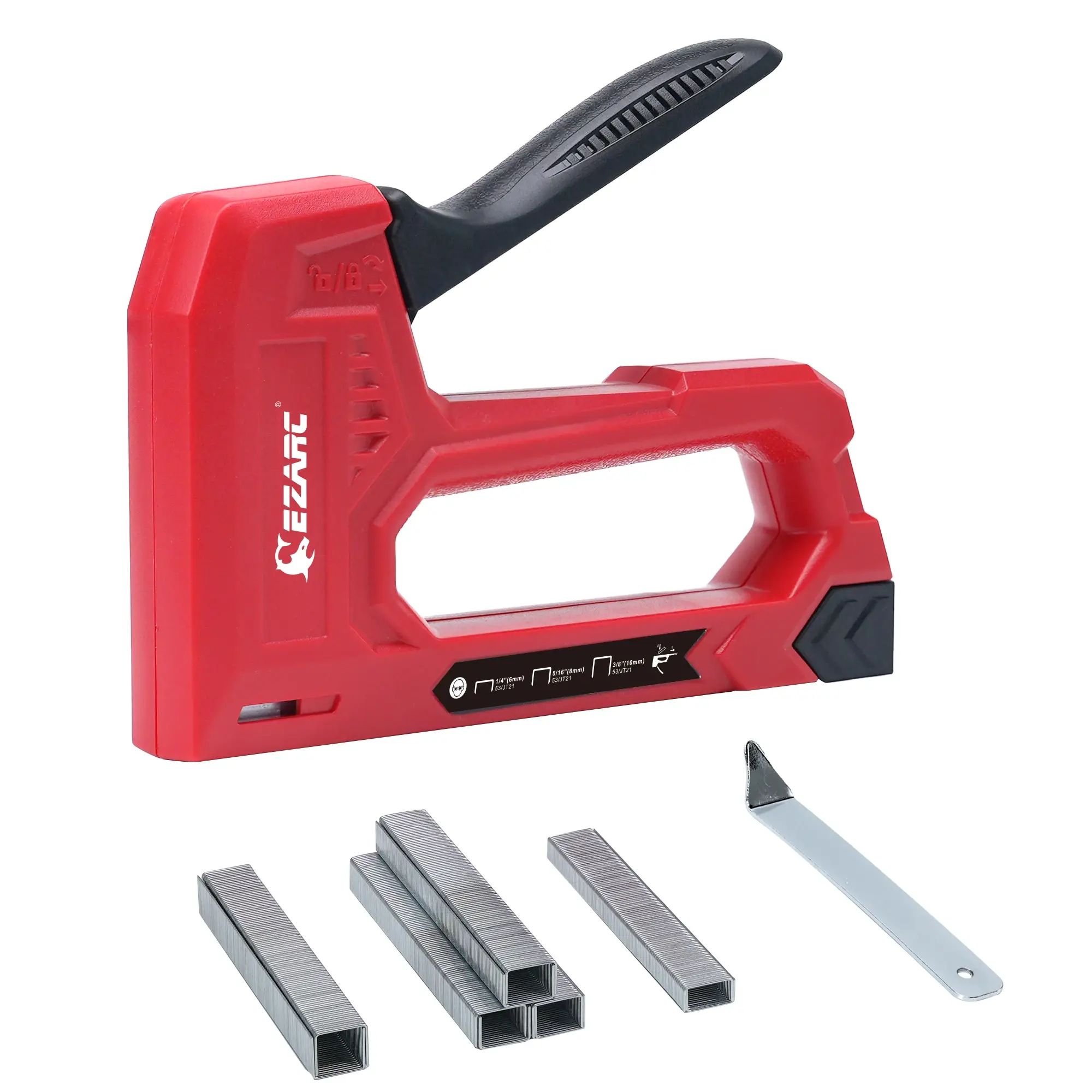 EZARC Hand Staple Gun Kit for Woodworking with 1000 Staples and Staple