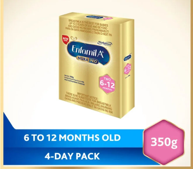 Enfamil A+ Two Nurapro 350g Infant Formula Milk Supplement Powder for 6-12months