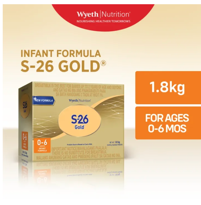 Thumbnail: Wyeth® S-26 GOLD® ONE Infant Formula for 0-6 Months 1.8kg