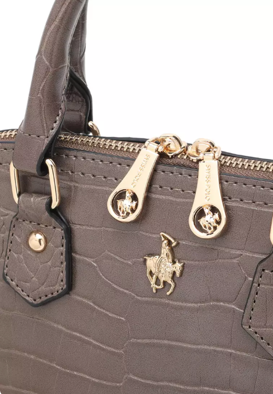 Thumbnail: Women's Top Handle Bag / Sling Bag / Crossbody Bag - Grey