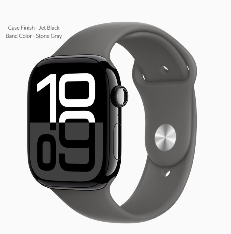 Thumbnail: Apple Watch Series 10 Sport Band Black Case