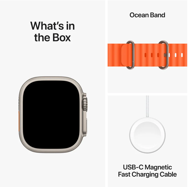 Thumbnail: Apple Watch Ultra 2 with Ocean Band Orange