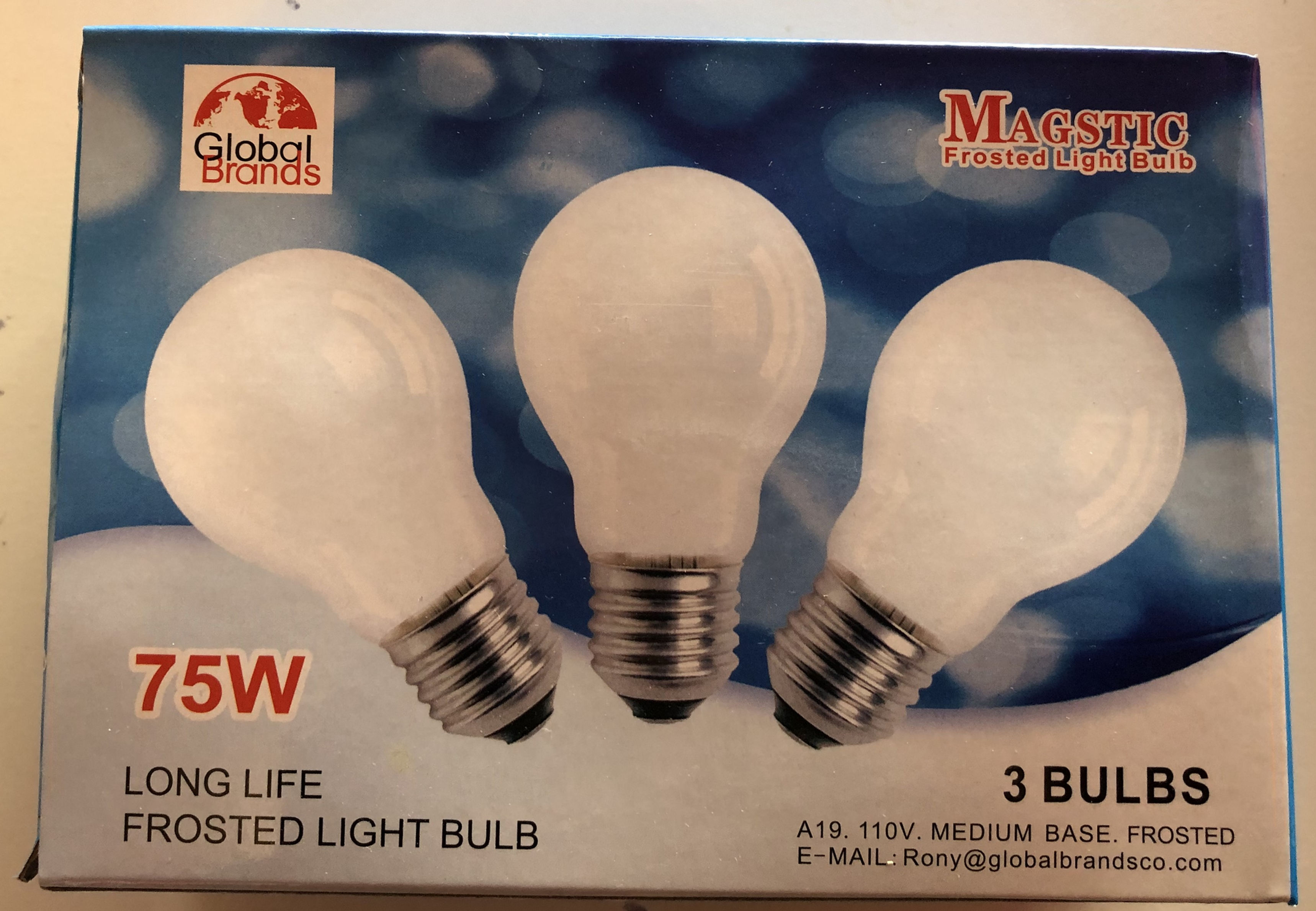 Light Bulb 75w ( 3 ct)