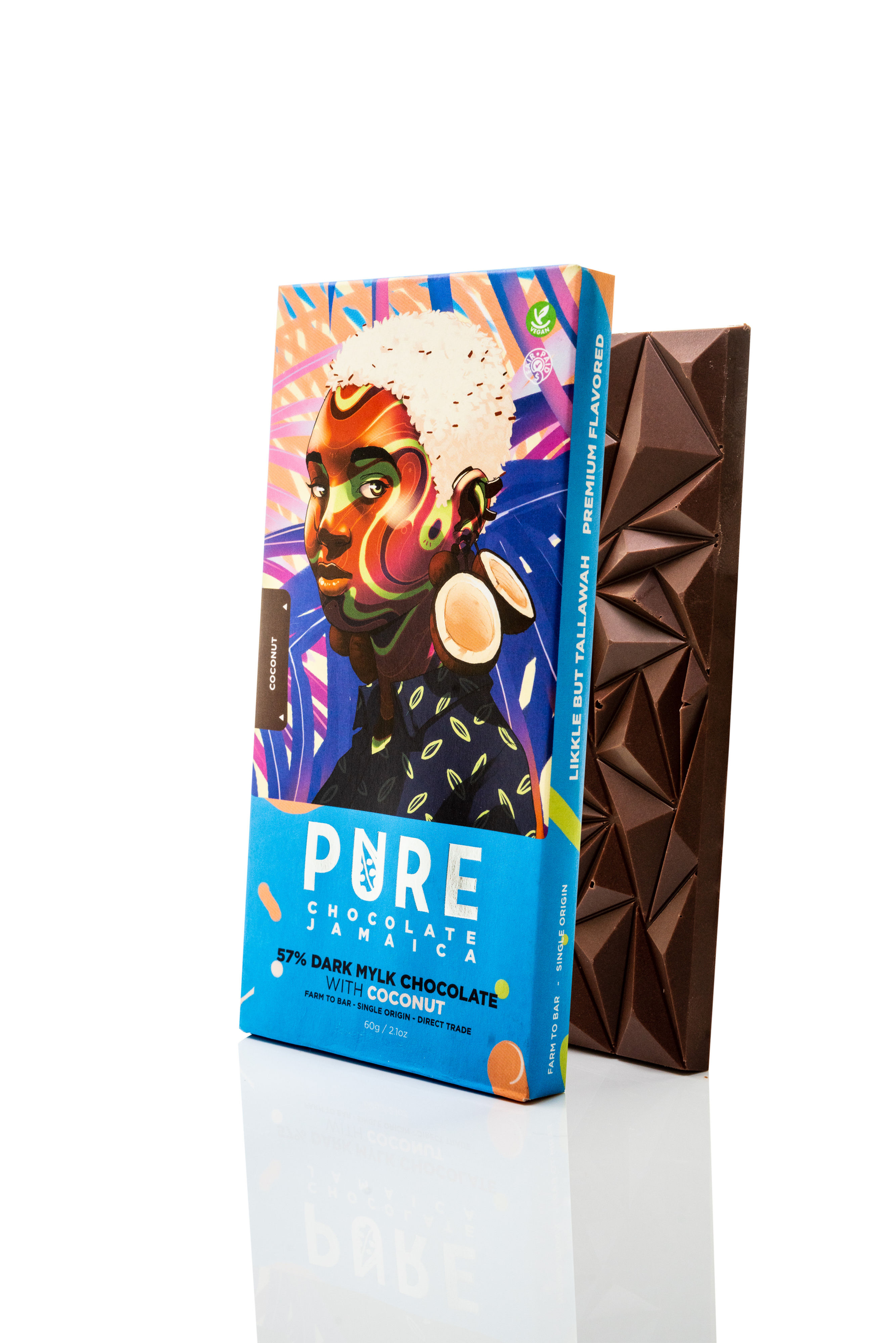 57% PURE Dark Milk Chocolate with Coconut