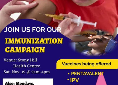 Vaccination Continues this Month for Infants and Children, Ages 0-12 Years