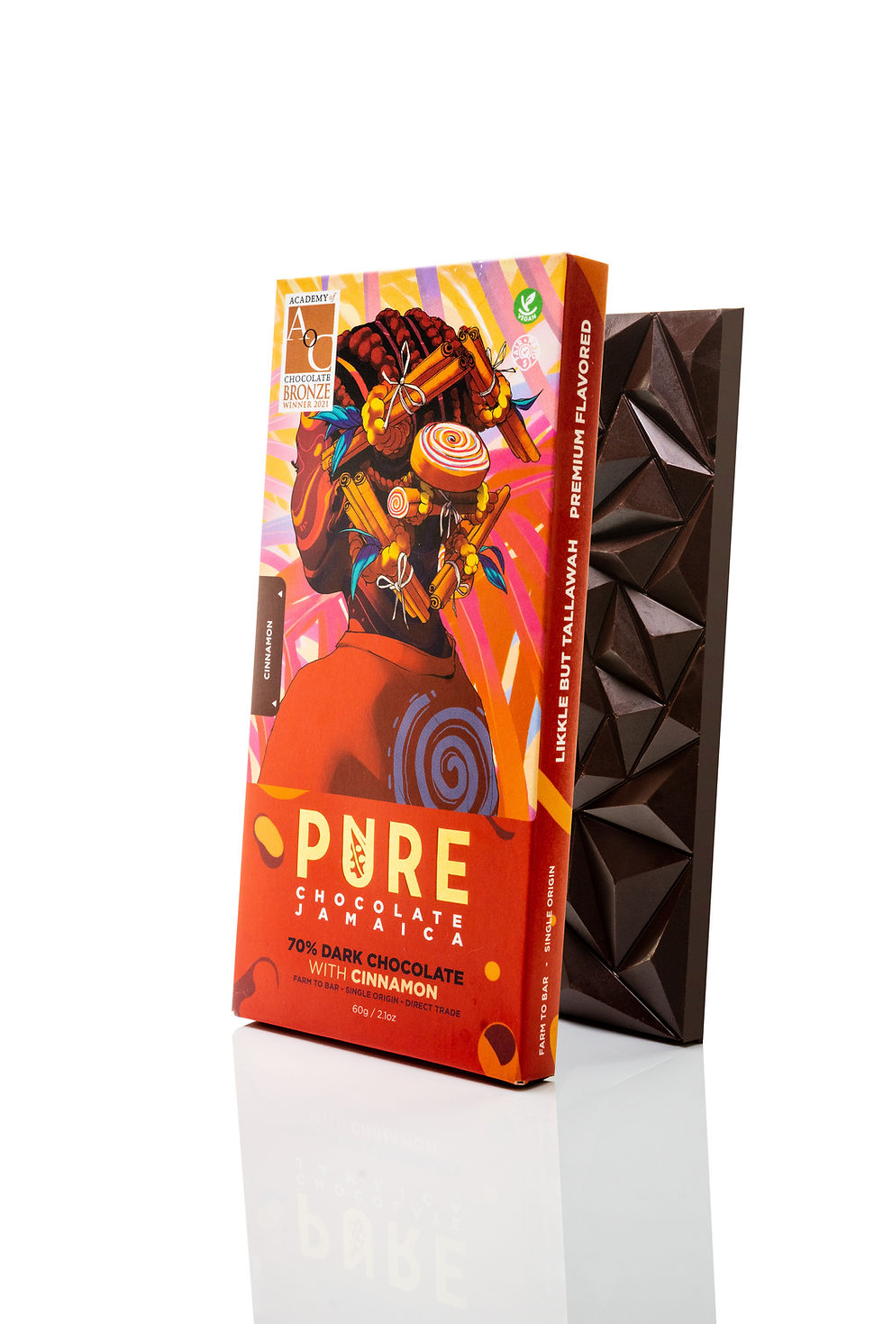 70% PURE Dark Chocolate with Cinnamon