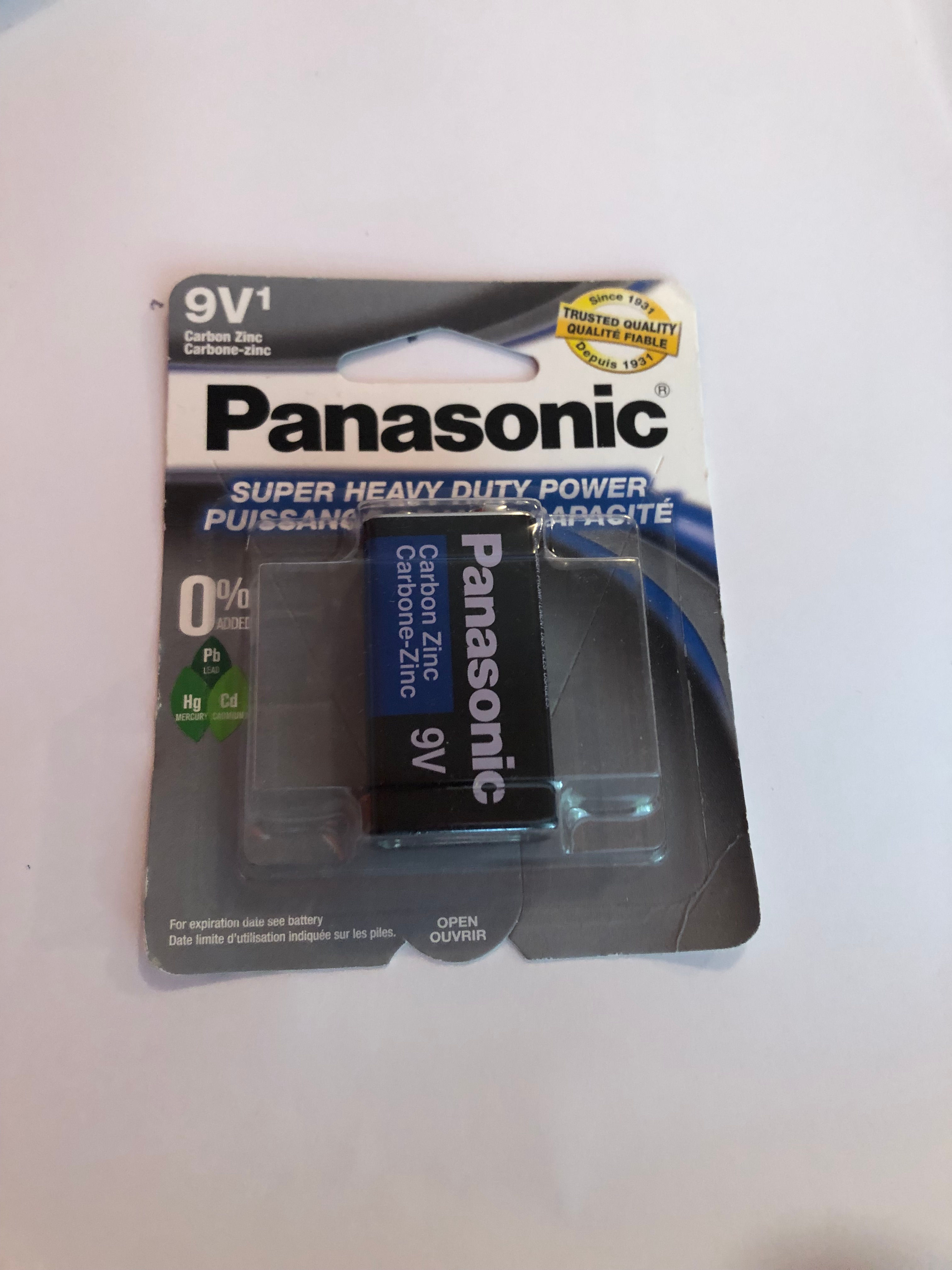 Panasonic 9v batteries