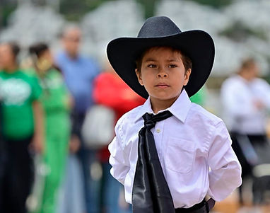 Ballet Folklorico Ti-Pai Toddler Class member performing Costa de Nayarit. Picture taken by Patrick Christman.