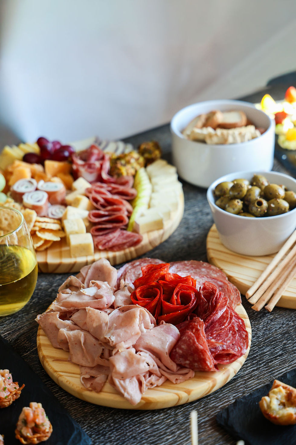 Arranged Food and Objects