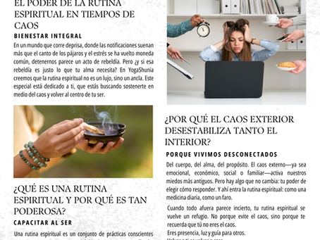 El poder de la rutina espiritual en tiempos de caos