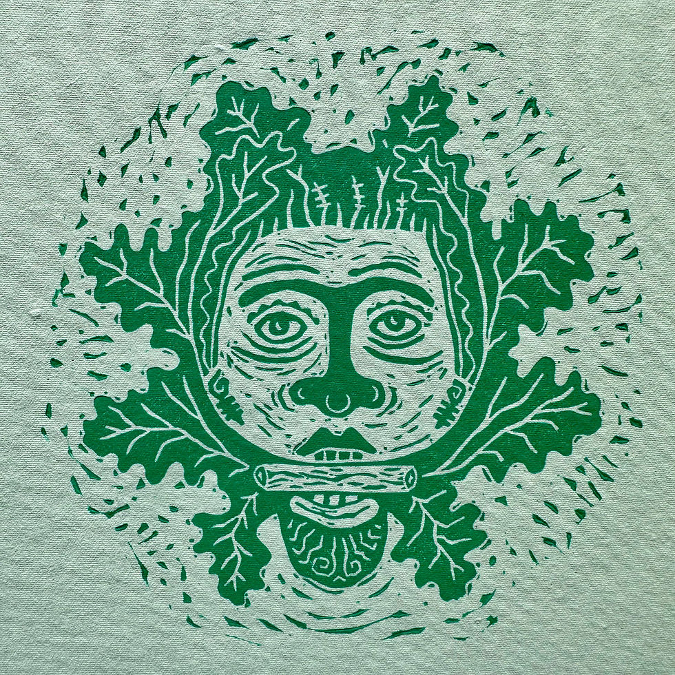 Create your own Green Man - Lino Printing Workshop