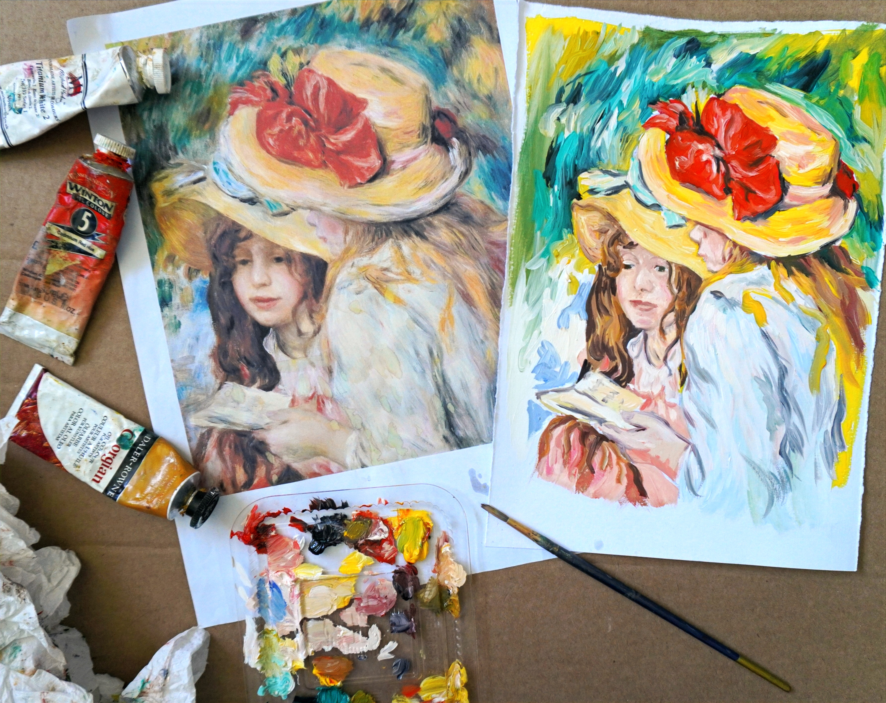 Hands-on Art History: Impressionist Inspired Portraits