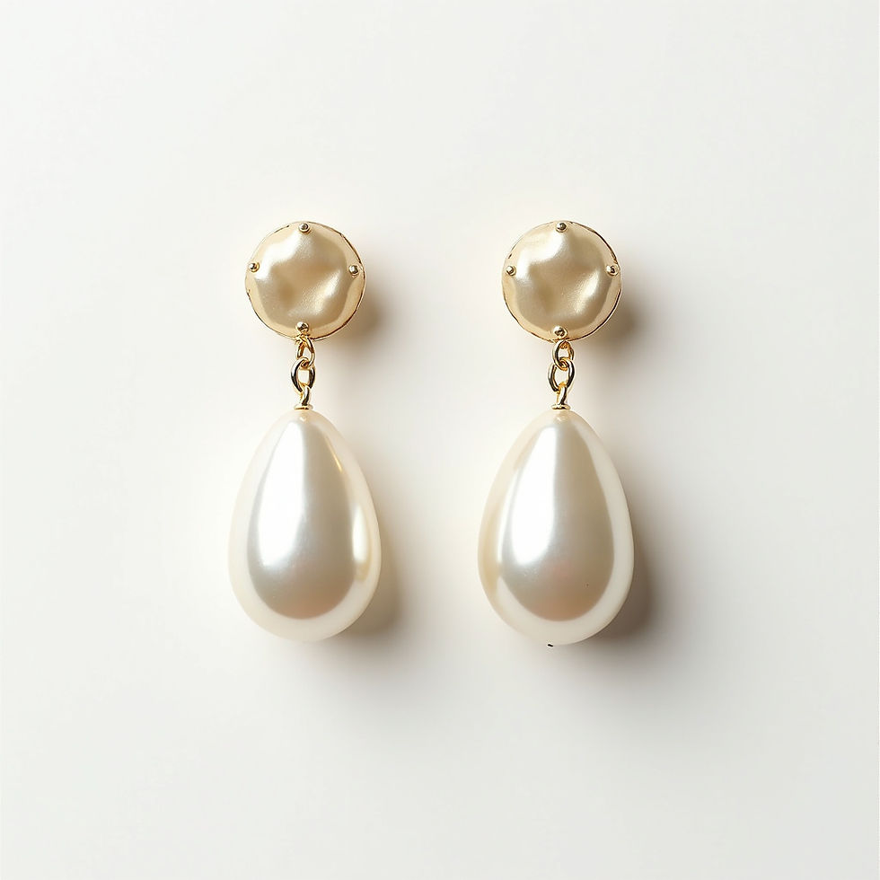 Pearlescent Statement Earrings
