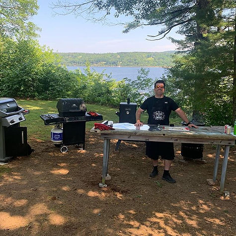 Current setup on the banks of the Saint John River. If only I had such a glorious view like this all
