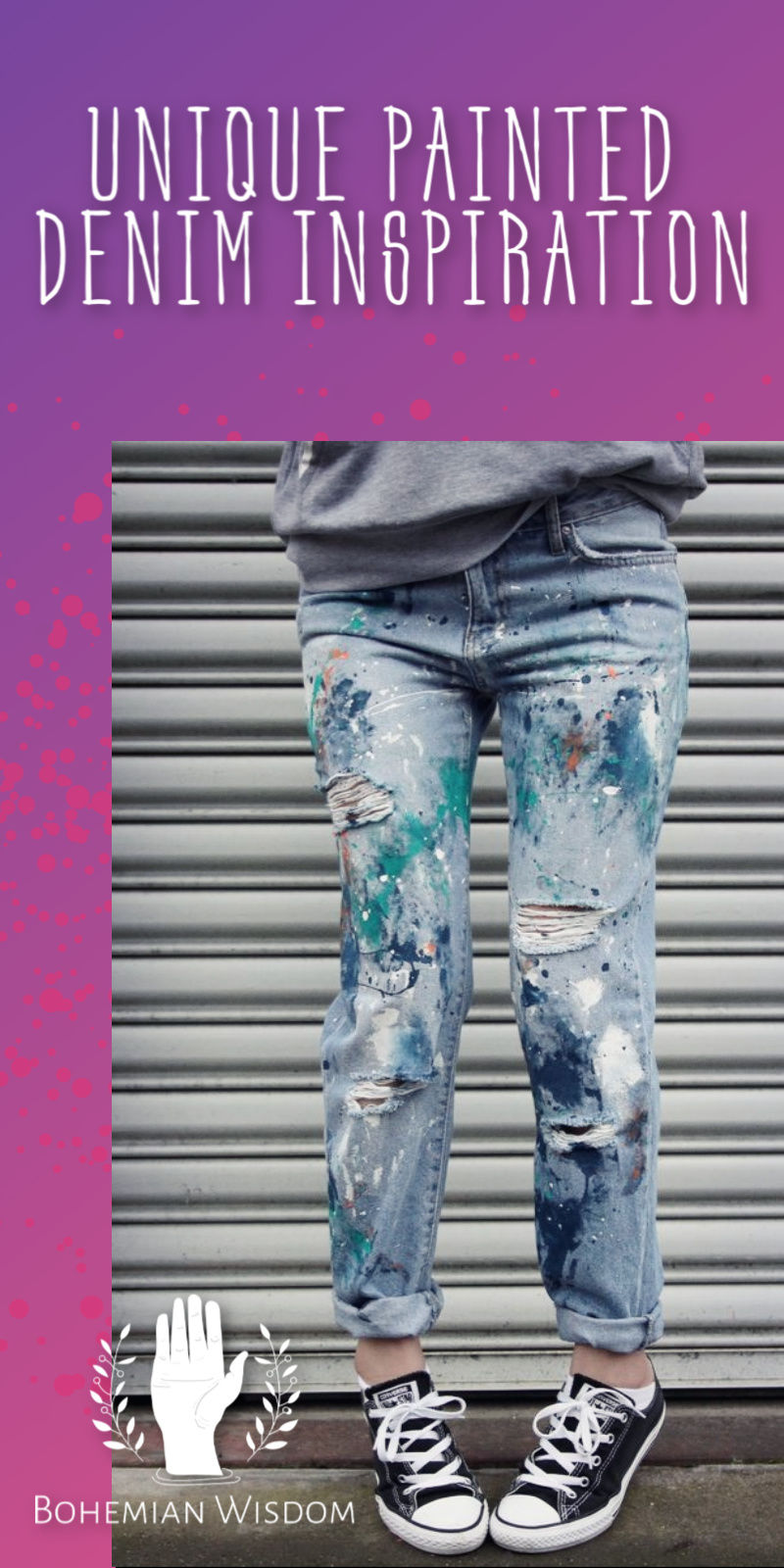 DIY Painted blue jeans. DIY painted denim jacket. Hand Painted jeans. Hand Painted denim. Painted jeans mens. Painted jeans pockets. Painted jeans ideas. Sunflower painted jeans. Floral painted jeans.