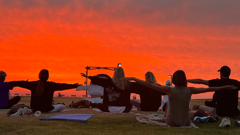 Kundalini Yoga at Sunset Along the Tel Aviv Shoreline