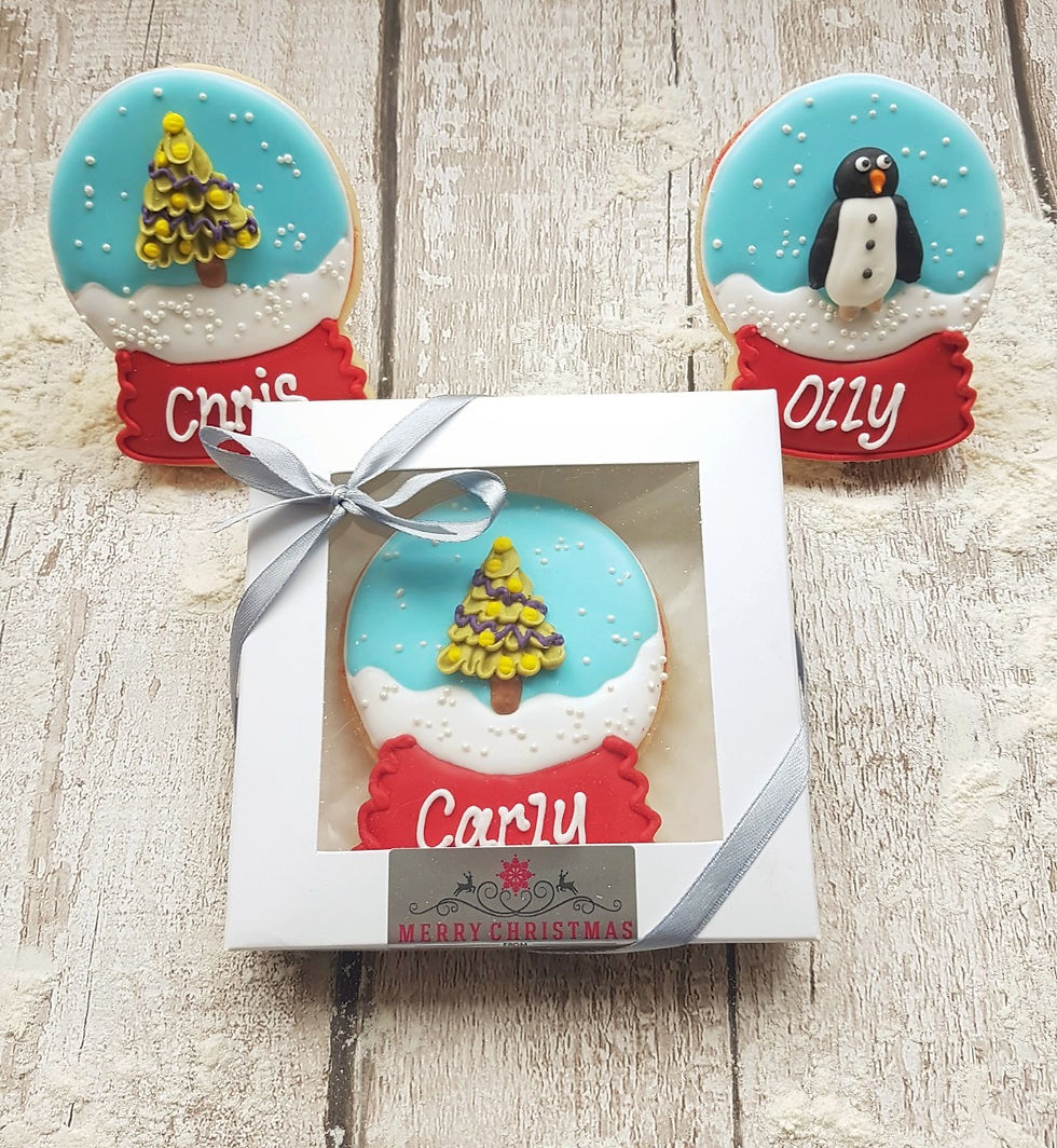 PERSONALISED -SNOW GLOBE COOKIES