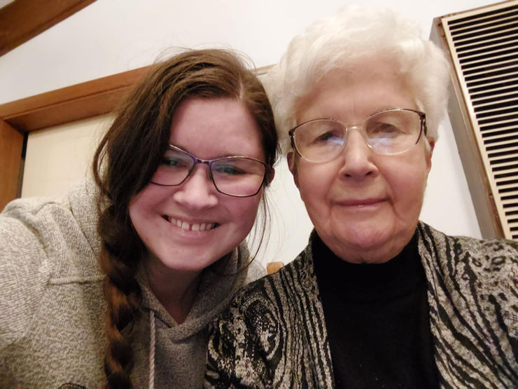 Kylie and Grandma Slade