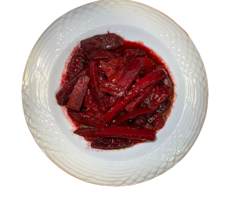 Traditional Ethiopian dish with greens and sauce