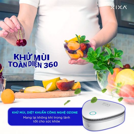 Máy khử mùi làm sạch rau củ mini cho bữa ăn gia đình.
content media